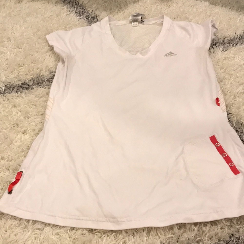 White tennis shirt by adidas